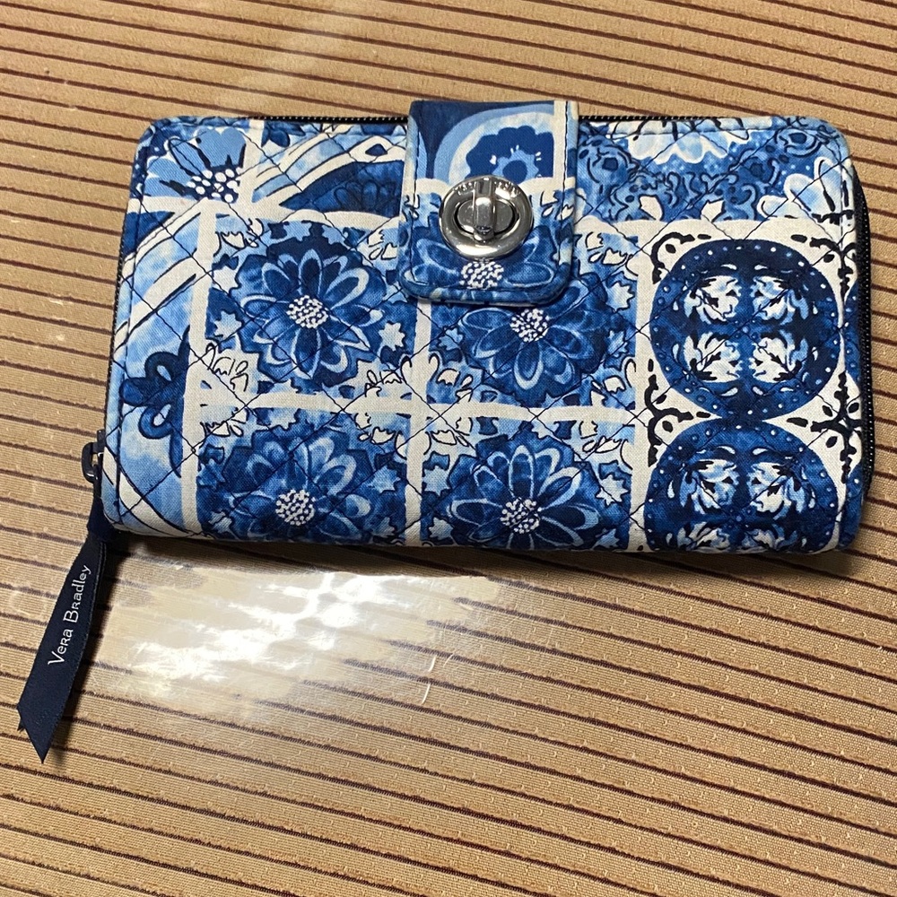 Vera Bradley Blue and White Floral Wallet